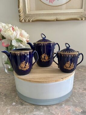 Vintage Limoges 'Tea For One' Tea Set